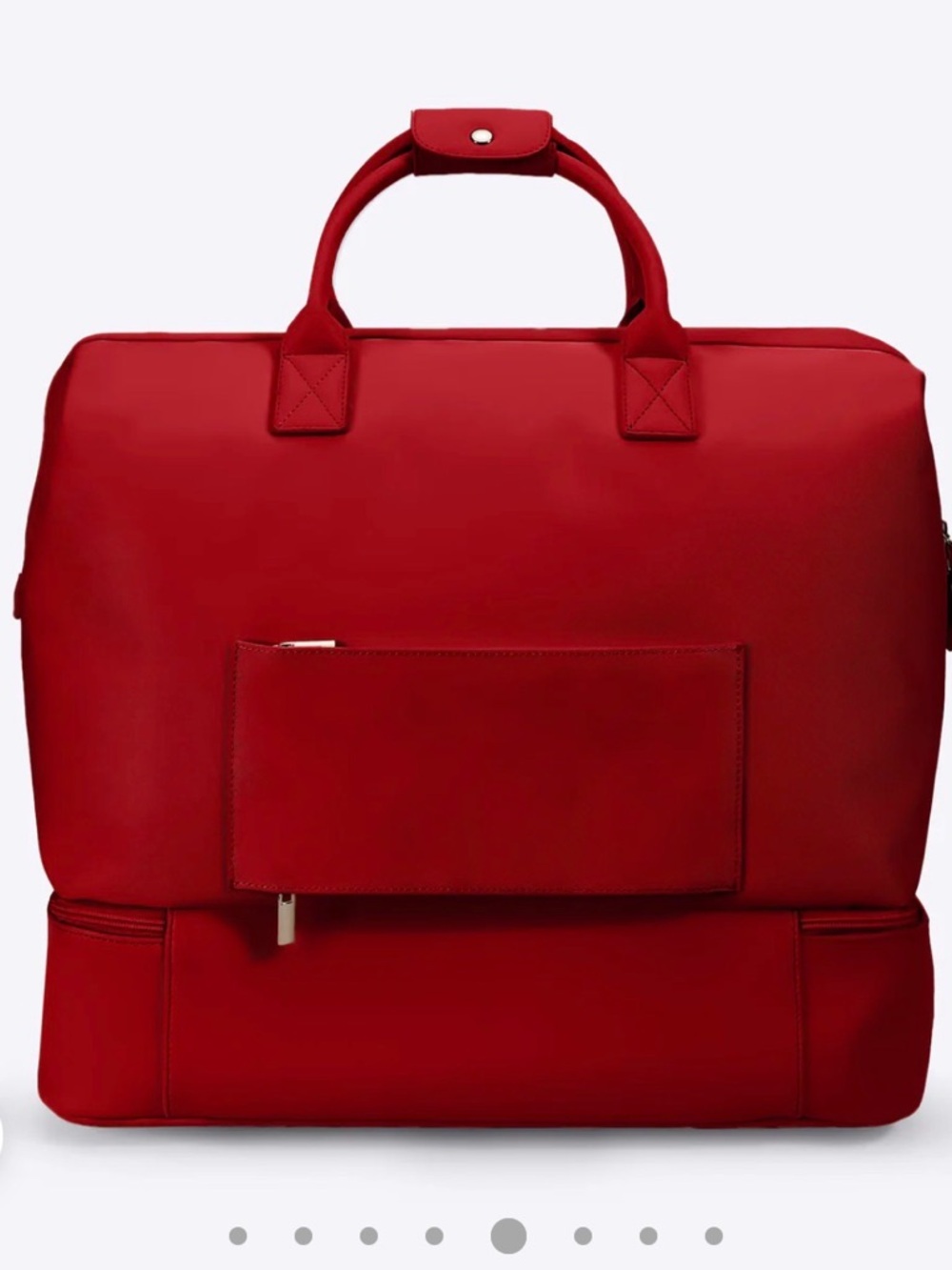 NOBL Red Travel Tote Bag - Stylish Carryall